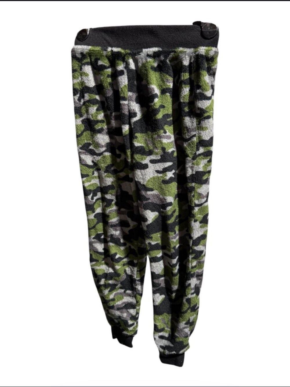Wonder Nation Fuzzy Soft Camouflage Pajama Pants Boy's Size Small 6-7